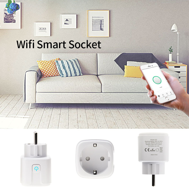 Tuya Zigbee EU 16A remote control smart plug socket voice control with google assistant Alexa Smart plug with timer function - Smart Home - 3