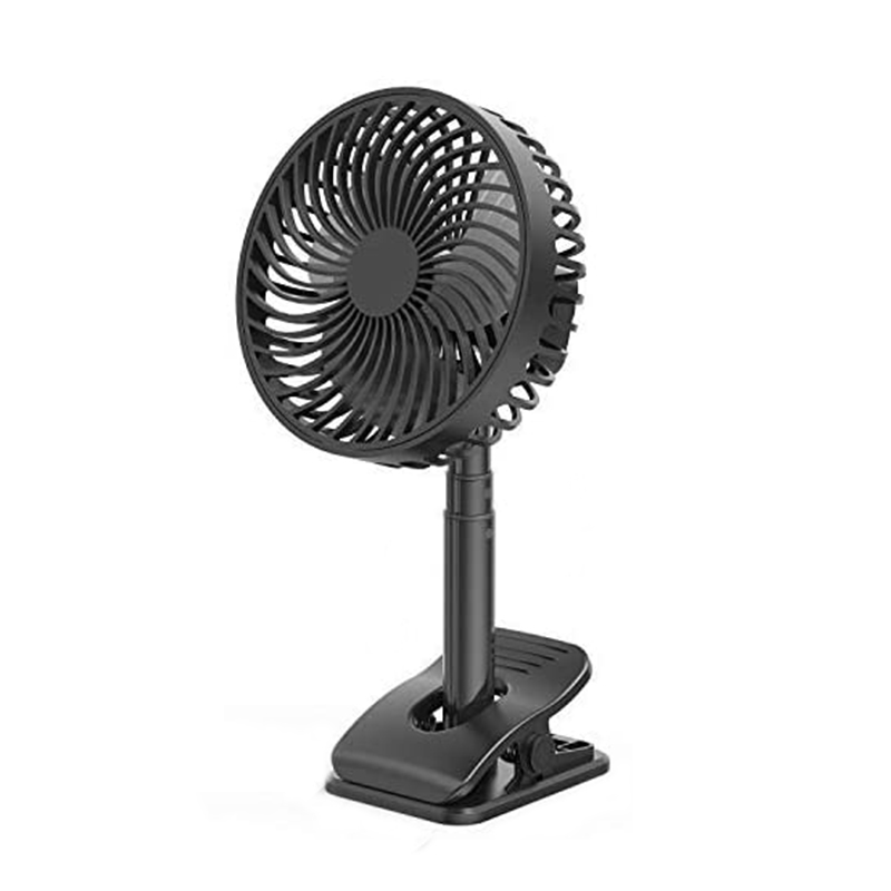 Clip Fan Battery Operated bedroom fan 4 Speeds 360° Rotation Quiet