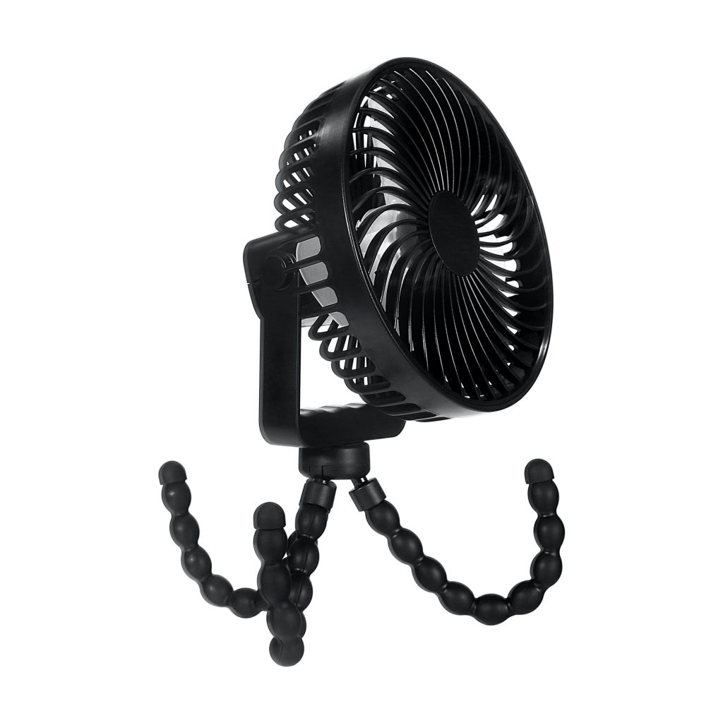 Stroller Fan for Baby, Portable Clip On Fan with Flexible Tripod, Rechargeable Car Seat Fan, 2000mAh Battery Operated Fan for Desk Peloton Bike Treadmill Bed Handheld Golf Cart Beach - Clip Fan - 3