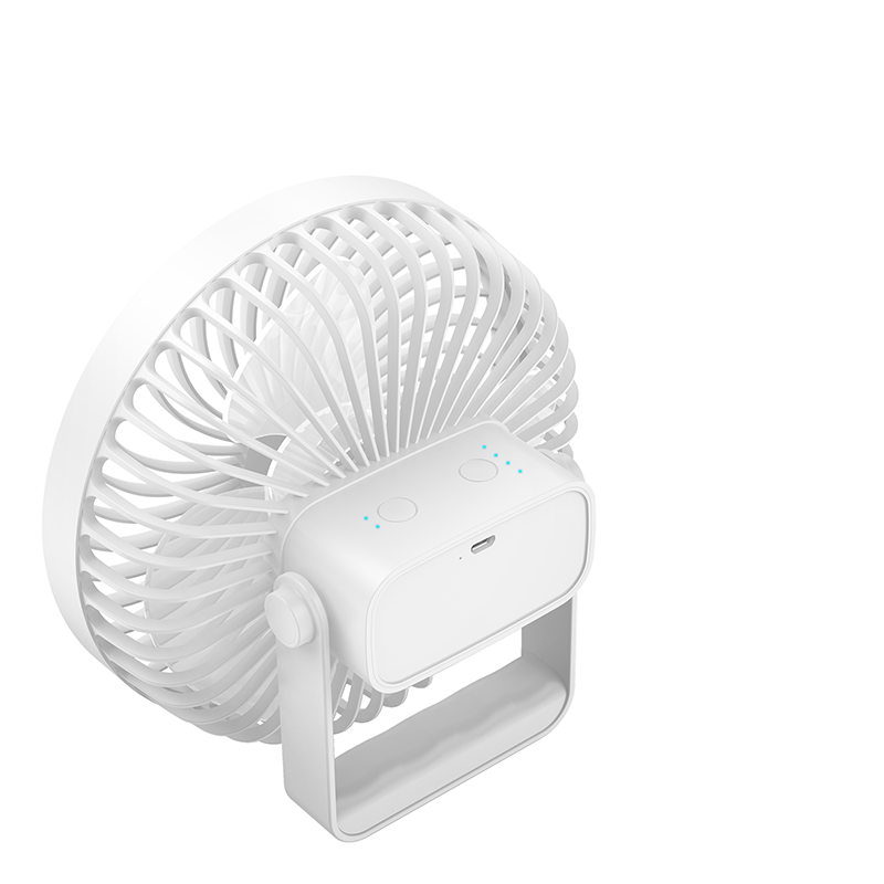 2000mAh Mini Camping Fan with Led Light for Tent,Noiseless Desktop Fan for Office,Portable Rechargeable Mini Fan,Night Light Small Fan - Clip Fan - 2